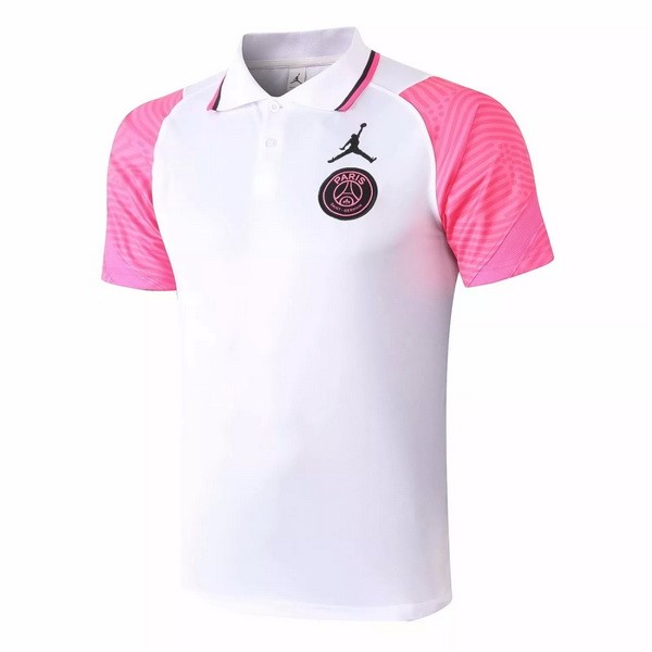 Polo Paris Saint Germain 2020-21 Weiß Pink